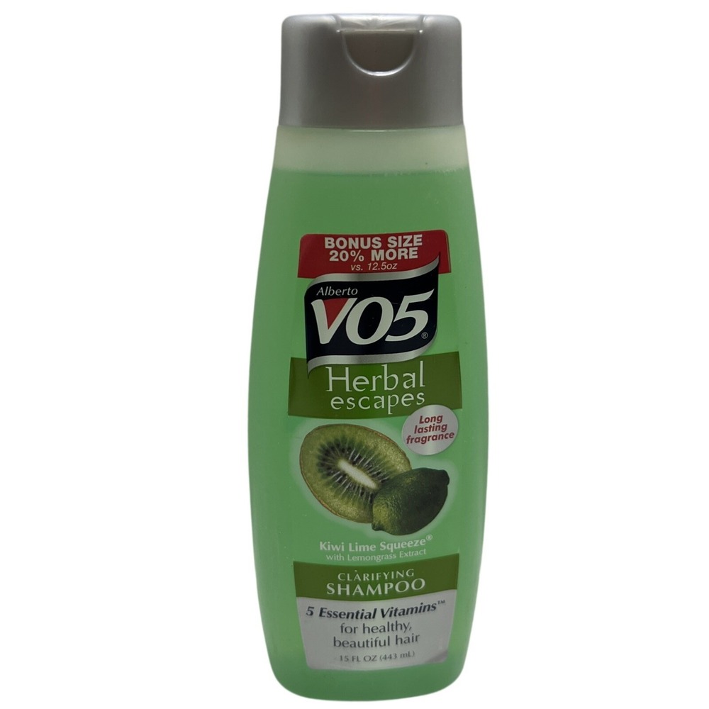 VO5 Herbal Escapes Clarifying Shampoo Kiwi Lime Squeeze 15fl Oz Discontinued Vtg